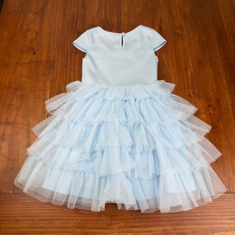 Girls XS Frozen II Elsa Costume Blue Gown Dress Play - Picture 5 of 7